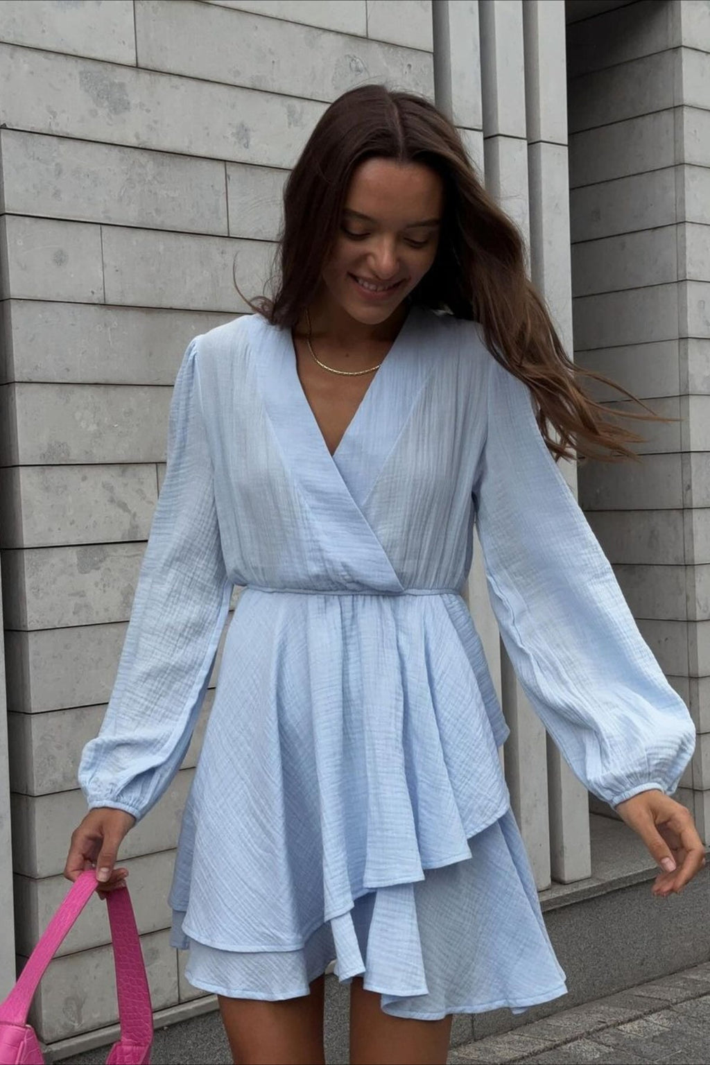 Long Sleeve Fitted Midi Dress