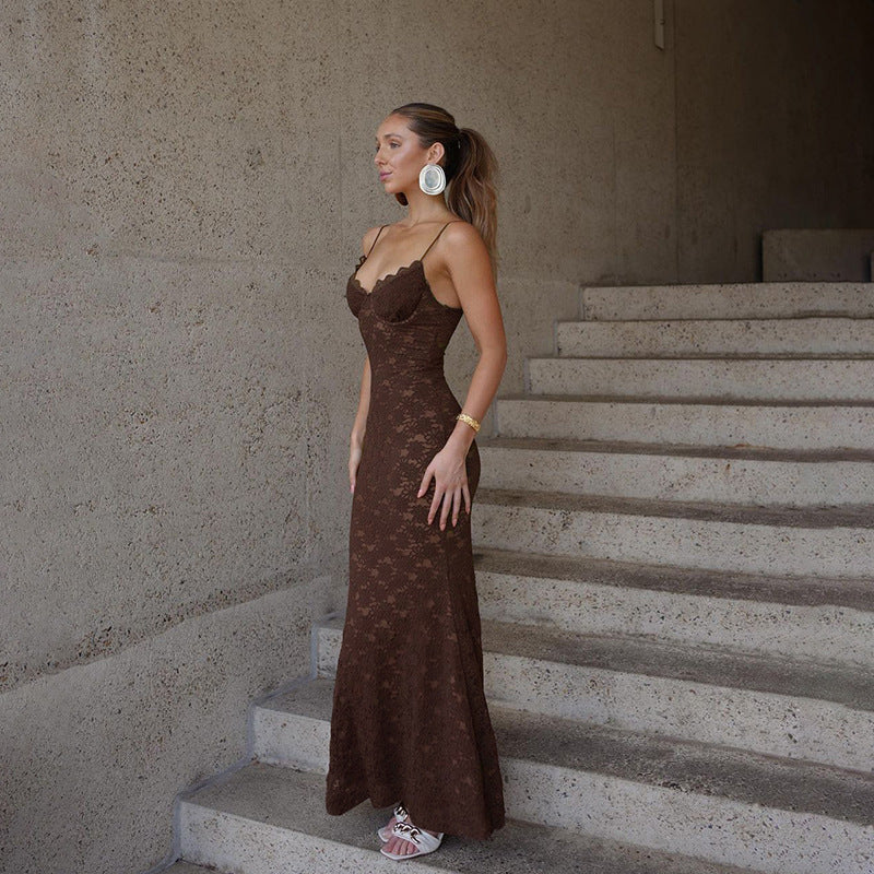 Harris Maxi Dress Brown