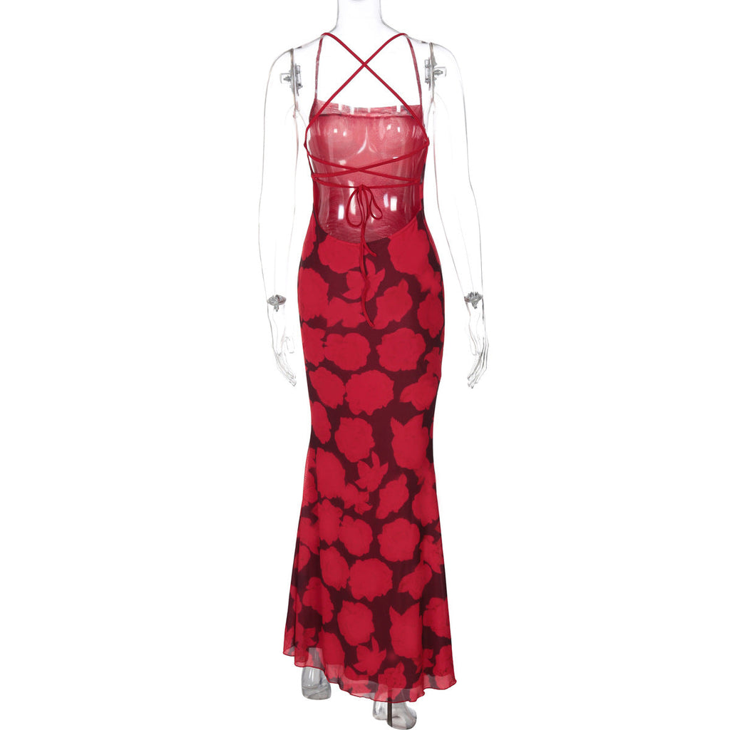 Frederick Maxi Dress Red