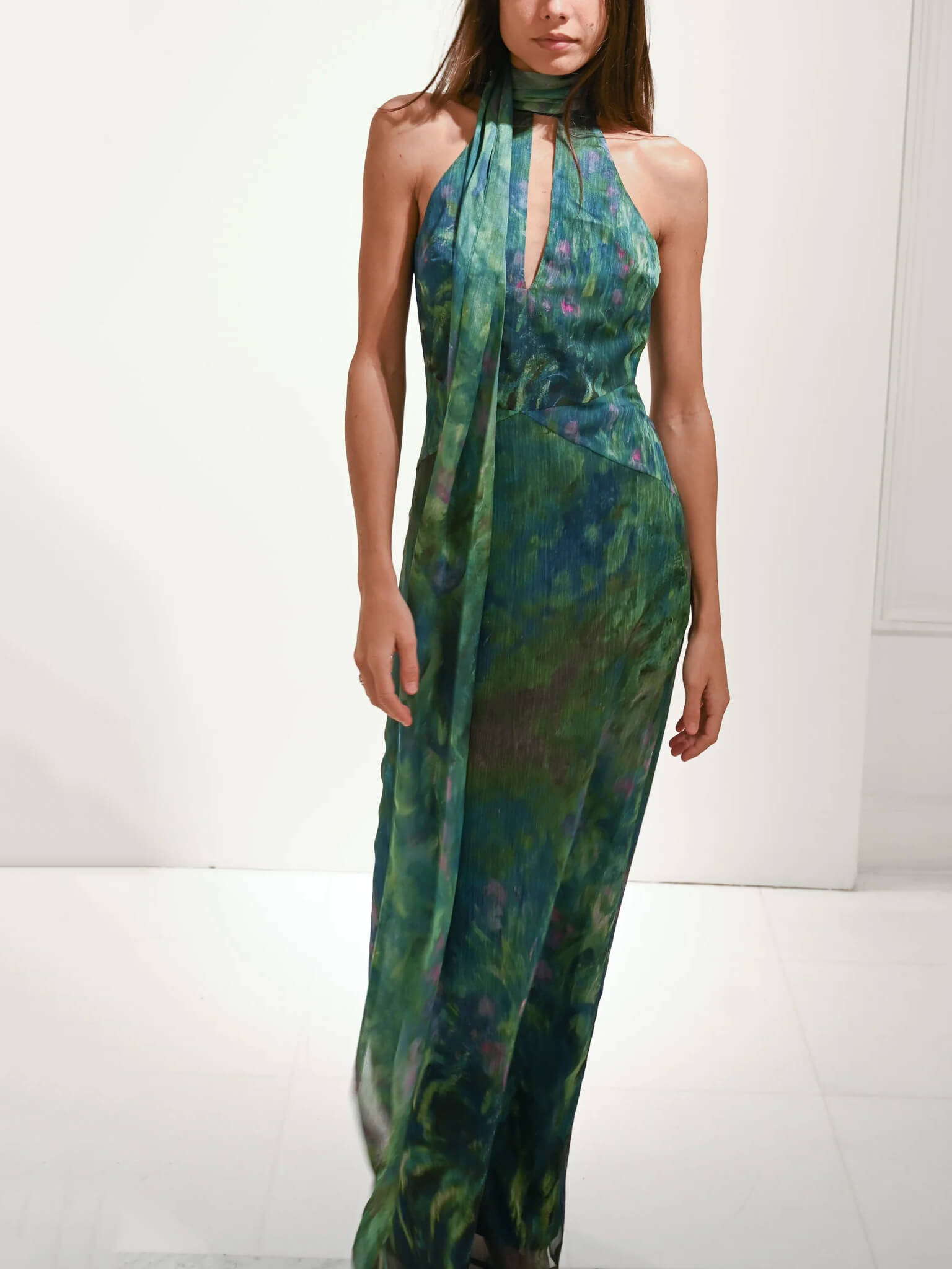 Monet maxi Dress Irises