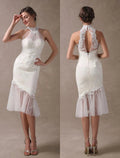Satin Fabric Zip On Back Ankle Length Wedding Dress Vestido De Novia Mermaid Satin Bow Satin Court Train Sleeves Bridal Gowns Modern Princess White