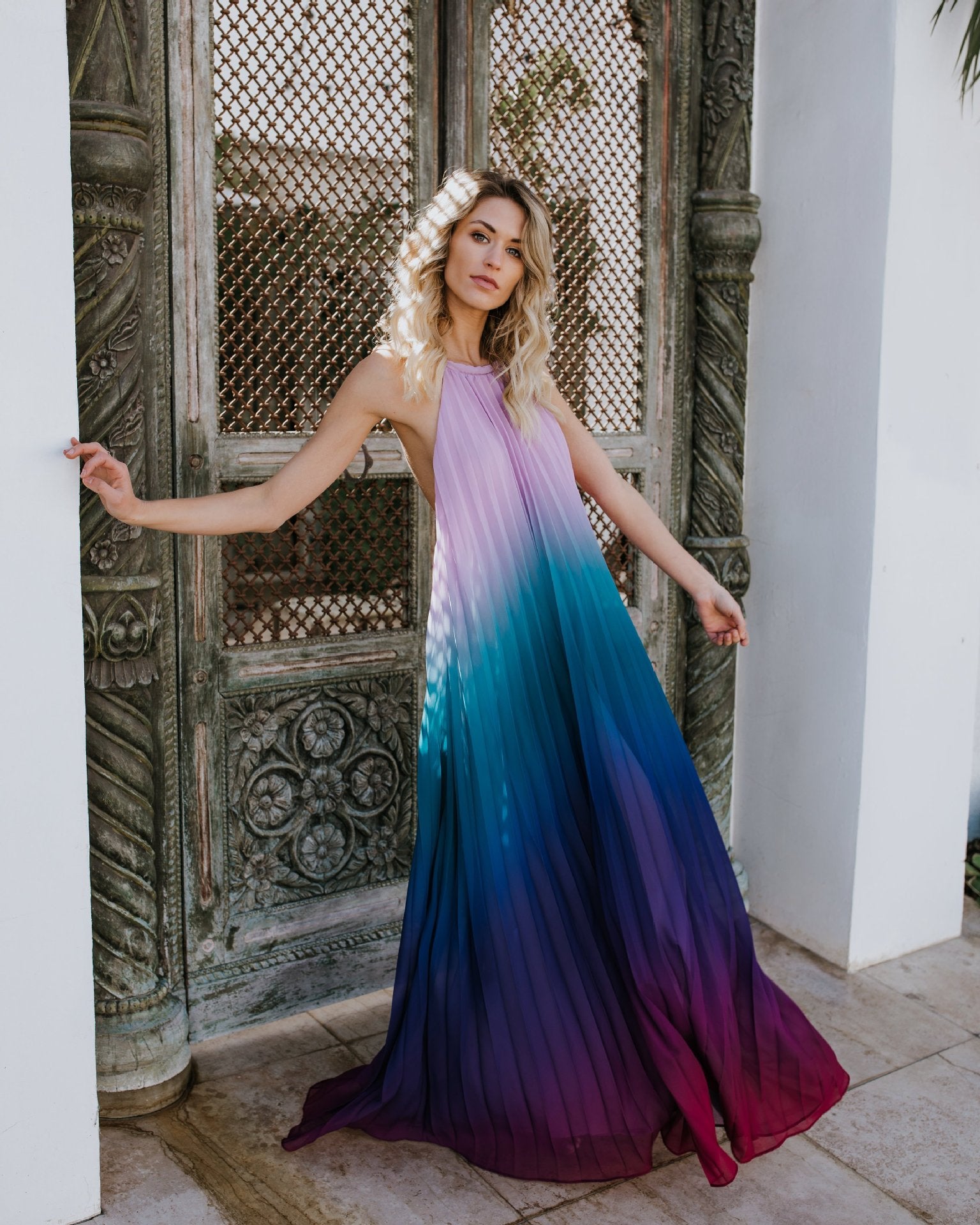 Tropic Of Discussion Cotton Tiered Maxi Dress FINAL