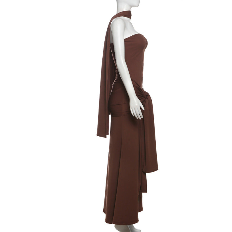 Carway Maxi Dress Brown