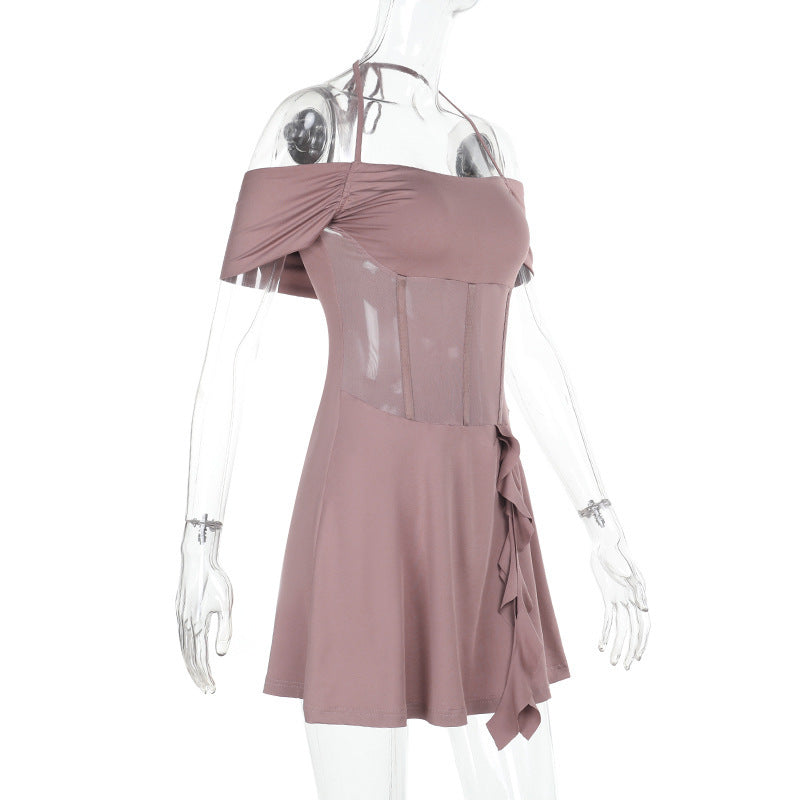 Galvin Mini Dress Khaki