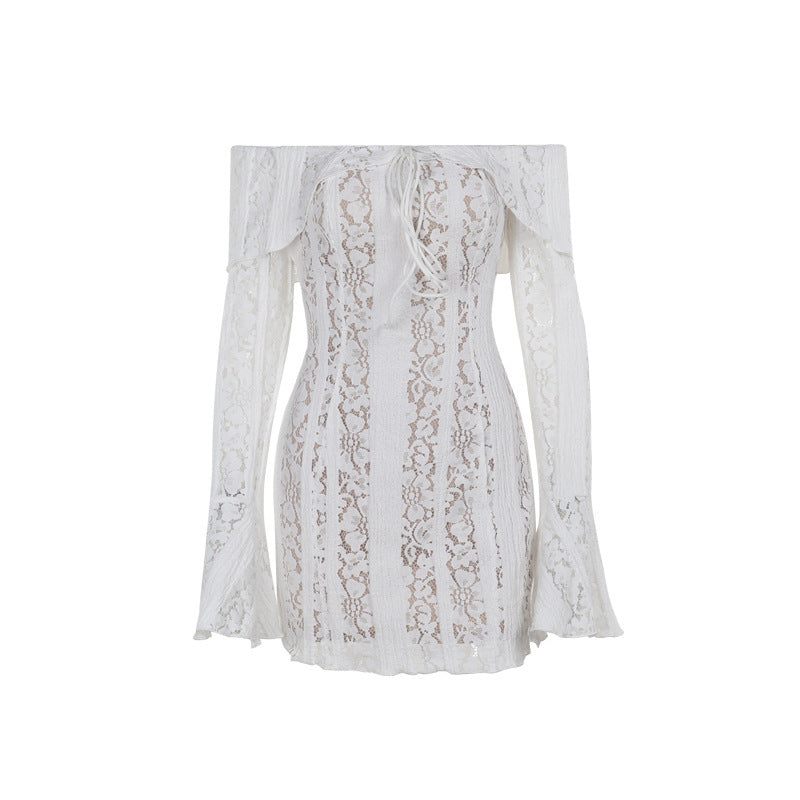 Reverie Off Shoulder Dress White
