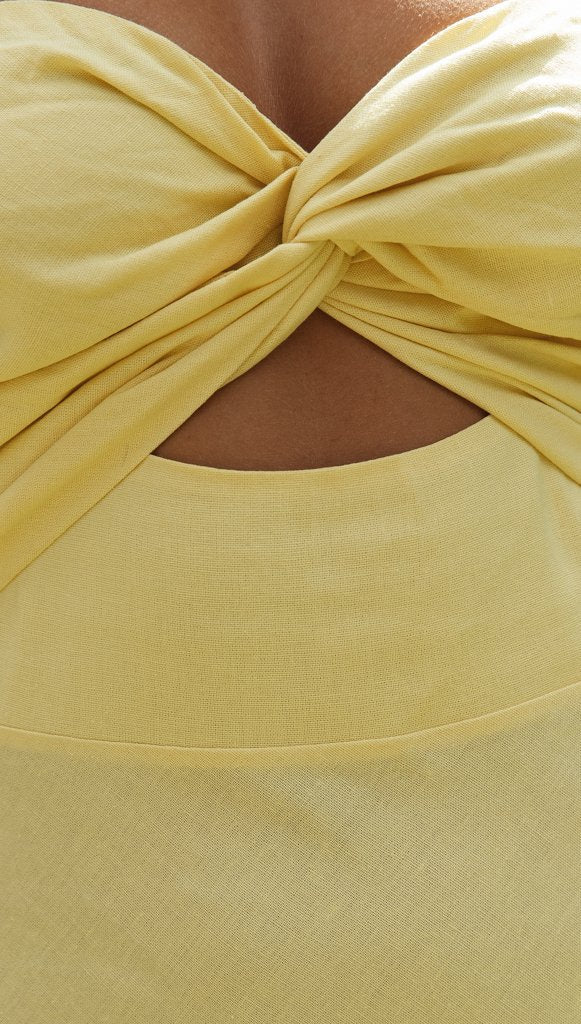 Calico Dress Yellow