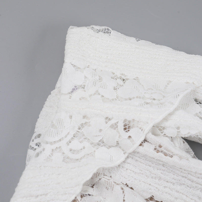 Reverie Off Shoulder Dress White