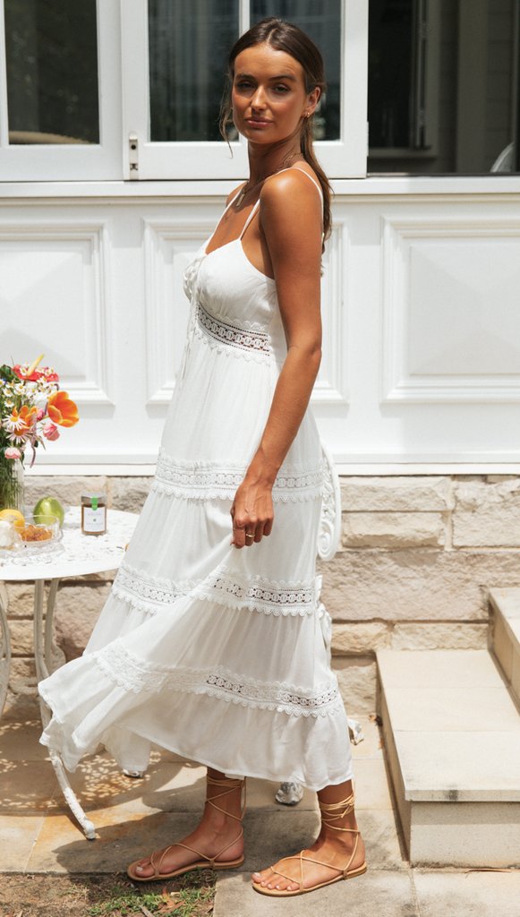 Ruben Maxi Dress White