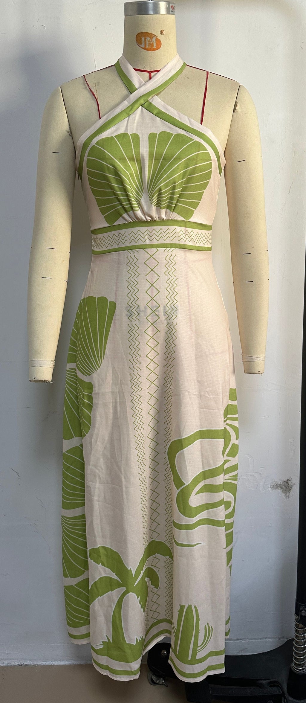 Dixon Halter Dress Green