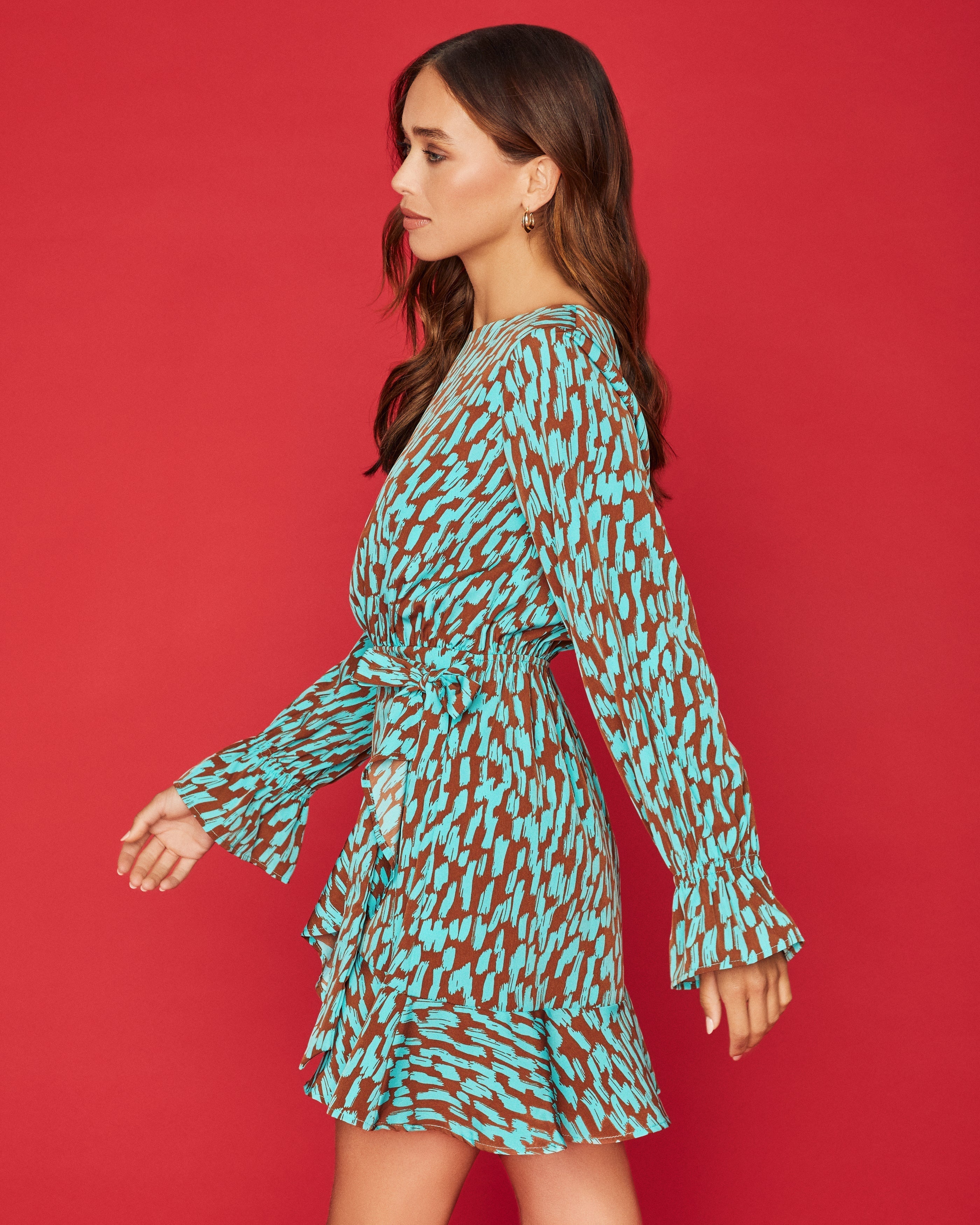 Aspyn Printed Ruffle Tie Dress FINAL