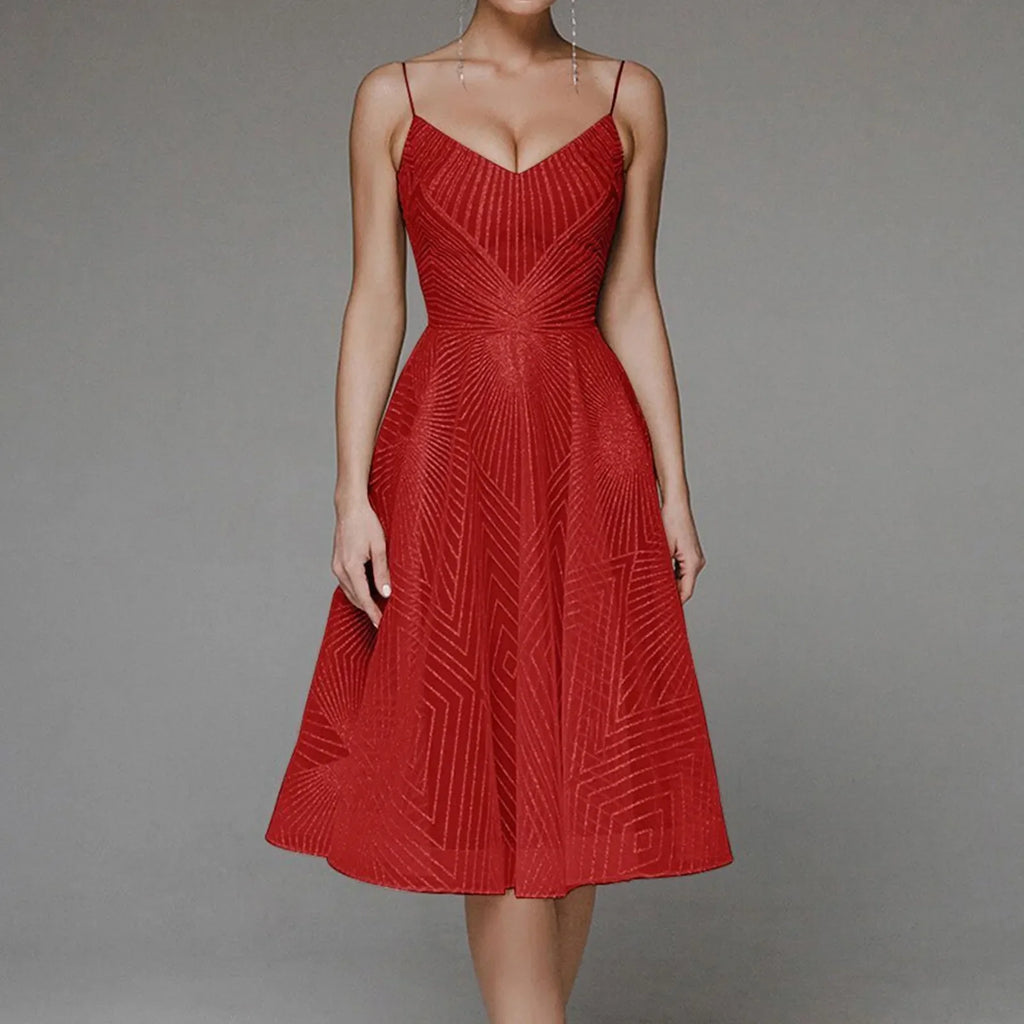 2024 Elegant Luxury Long Formal Party Midi Dress