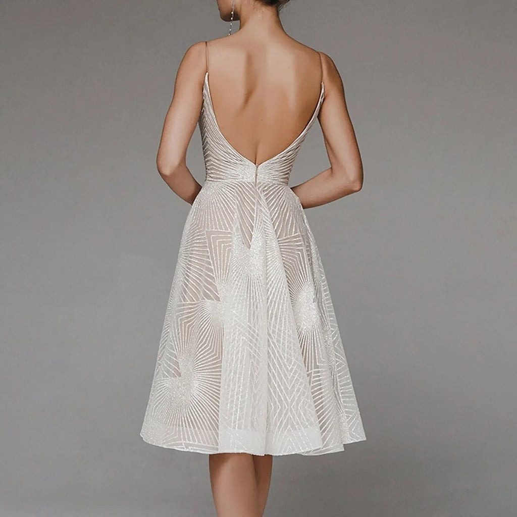 2024 Elegant Luxury Long Formal Party Midi Dress