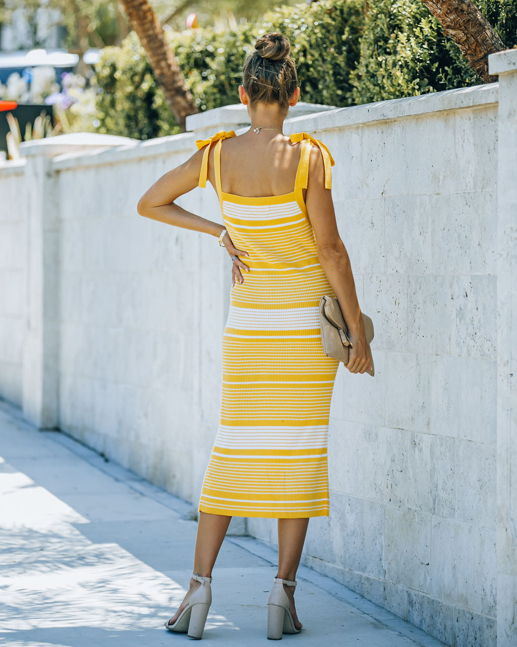 Ava Striped Knit Midi Dress FINAL