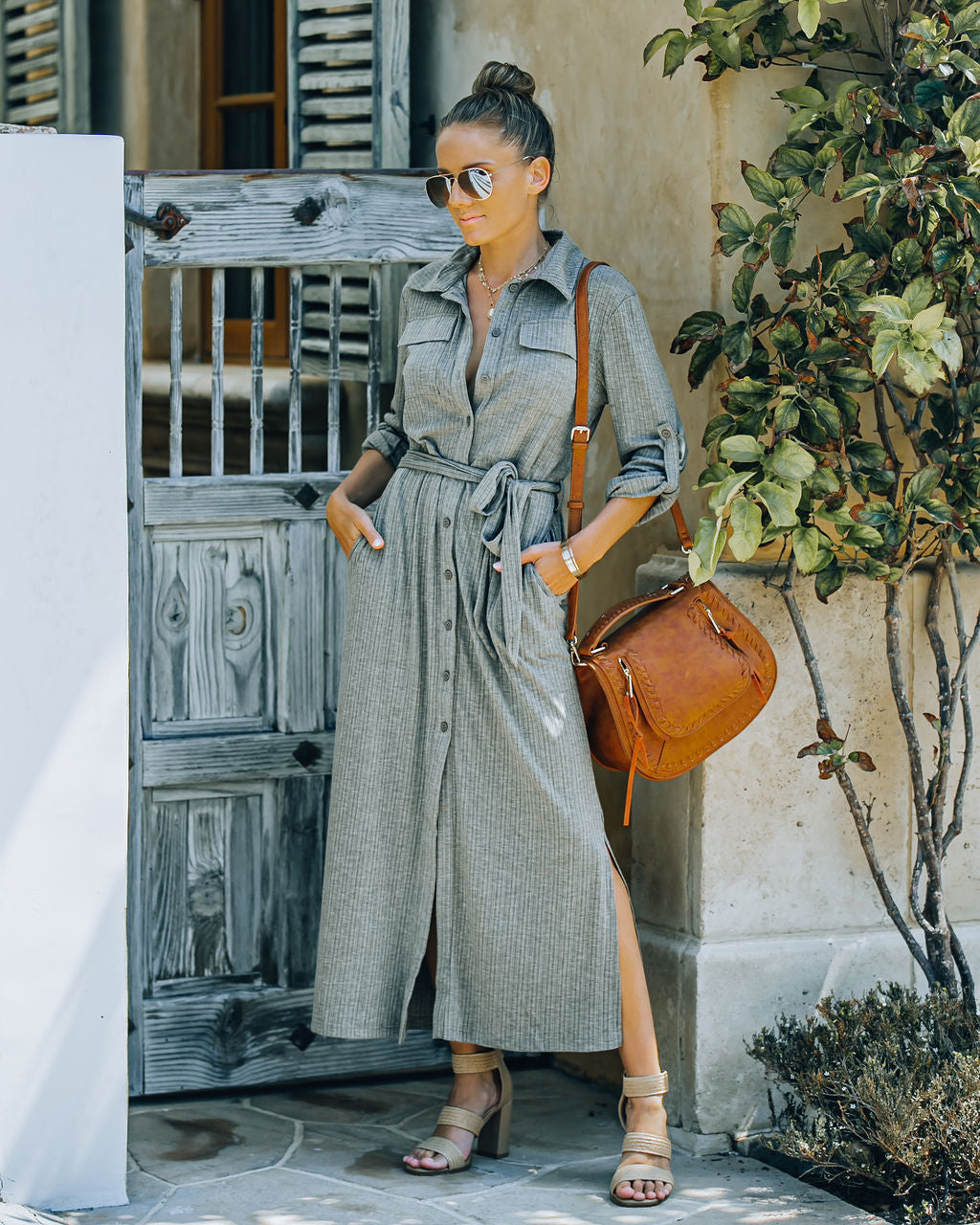 Arman Pocketed Ribbed Knit Maxi Dress FINAL