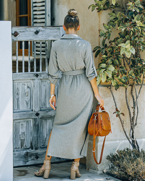 Arman Pocketed Ribbed Knit Maxi Dress FINAL