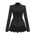Fabiana Shiny Sequins Patchwork Mini Dress