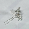 Bridal Hair Jewelry Flower Leaf Hair Combs Silver Color Head Pieces Rhinestones Hairpins For Women Brides Wedding Accessories c