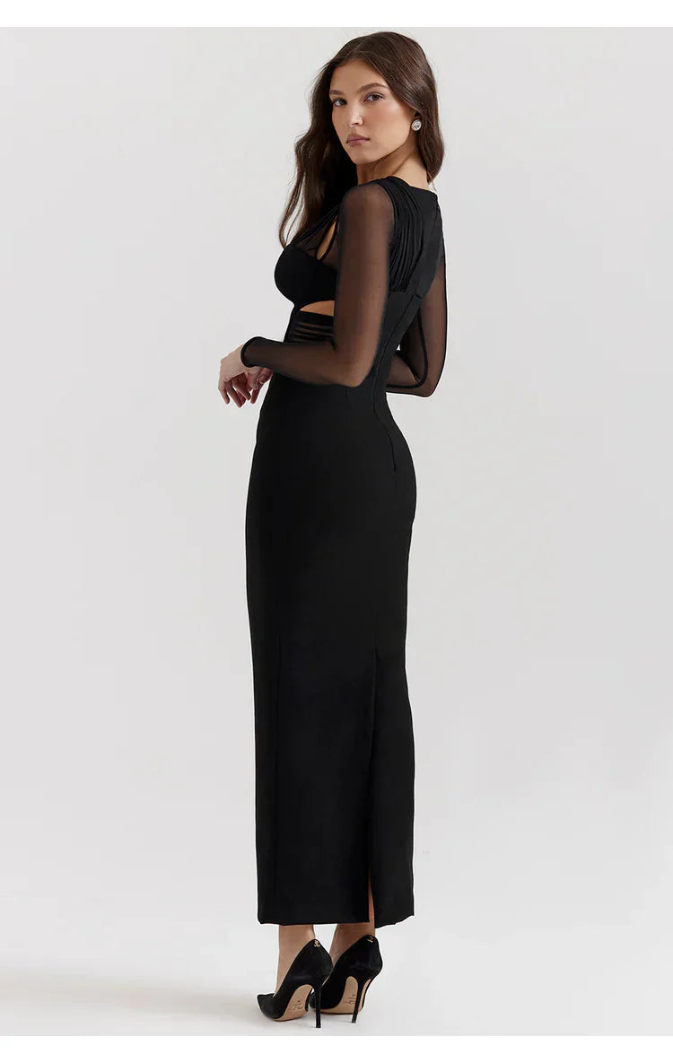 Davina Midi Dress Black