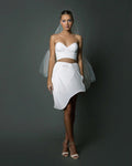 White Mini Bridal Dress Short Wedding Party Dresses Corset New Bride Dress Birthday Dress