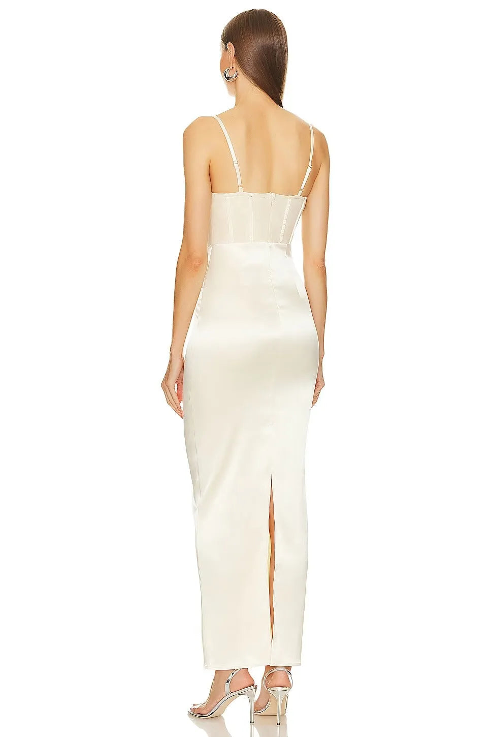 Long Dress Satin Bow Court Train Modern Mermaid Wedding Vestido De Novia Sleeveless Princess Bridal Gown