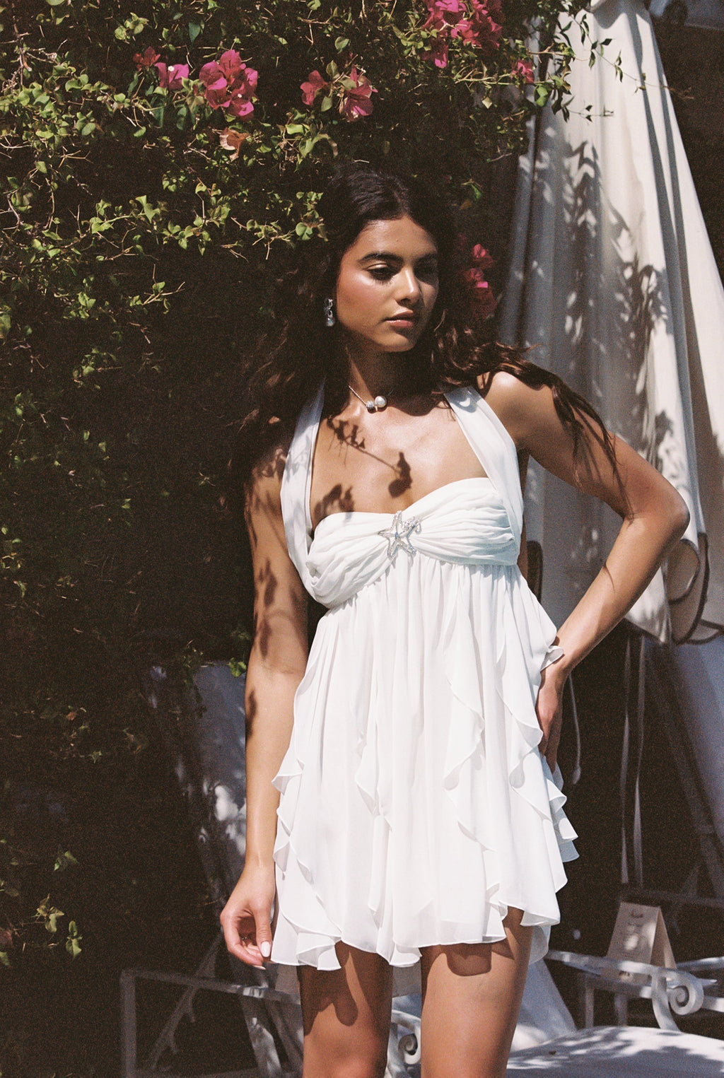 Caterina Floral Halter Dress