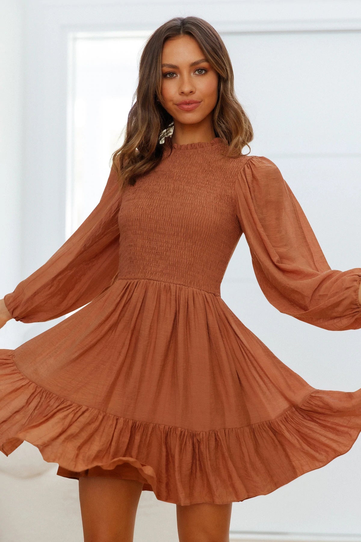 Vara Chiffon Ruffle Dress FINAL