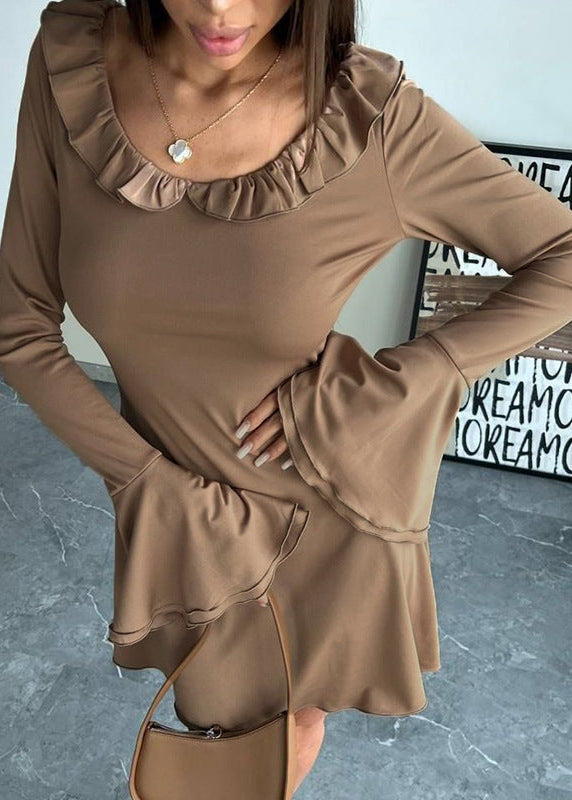 Sienna Off Shoulder Ruffle Sleeve Dress