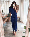 Luv Satin Tie Front Midi Shirt Dress