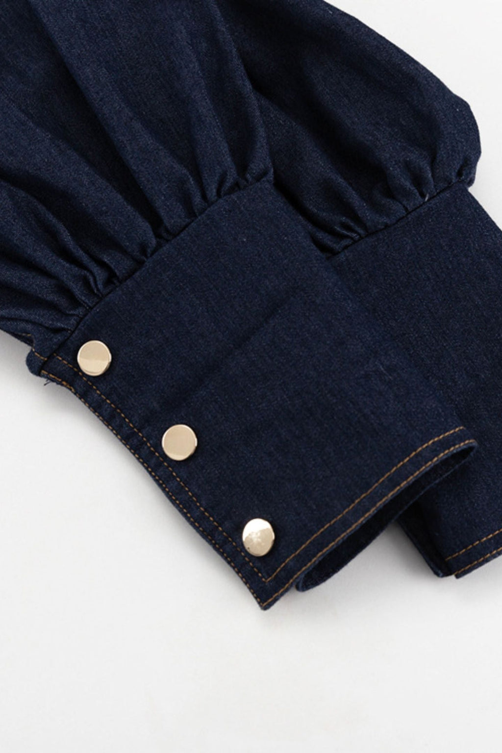 Lena Puff Sleeve Denim Mini Dress