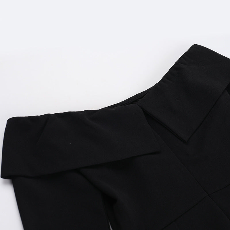 Barbara 2.0 Off Shoulder Mini dress Black
