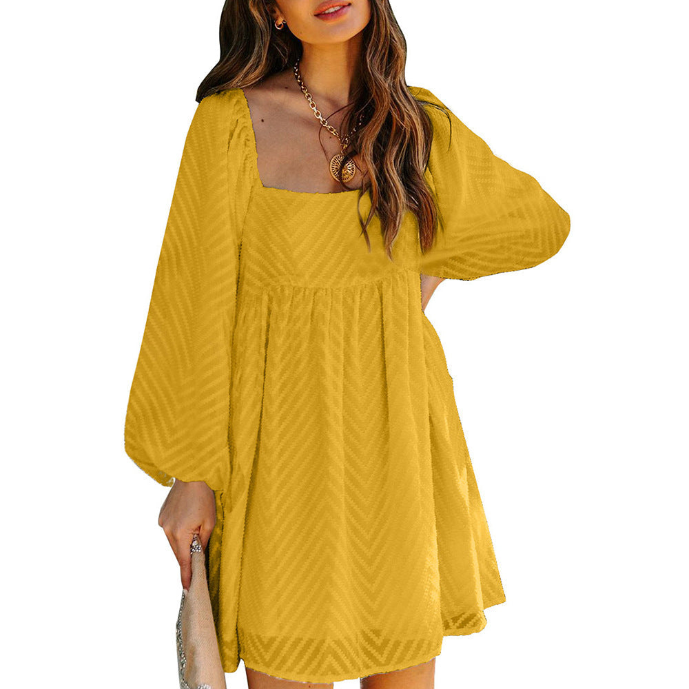 Sunroom Cotton Lace Babydoll Dress Marigold