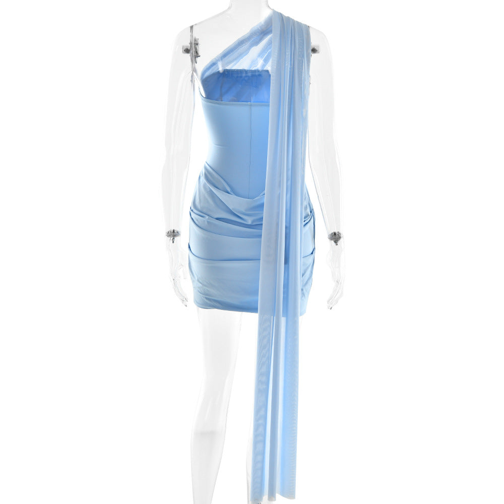 Wintour Mini Dress Blue