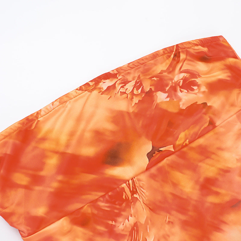 Gerbera Maxi Dress Orange