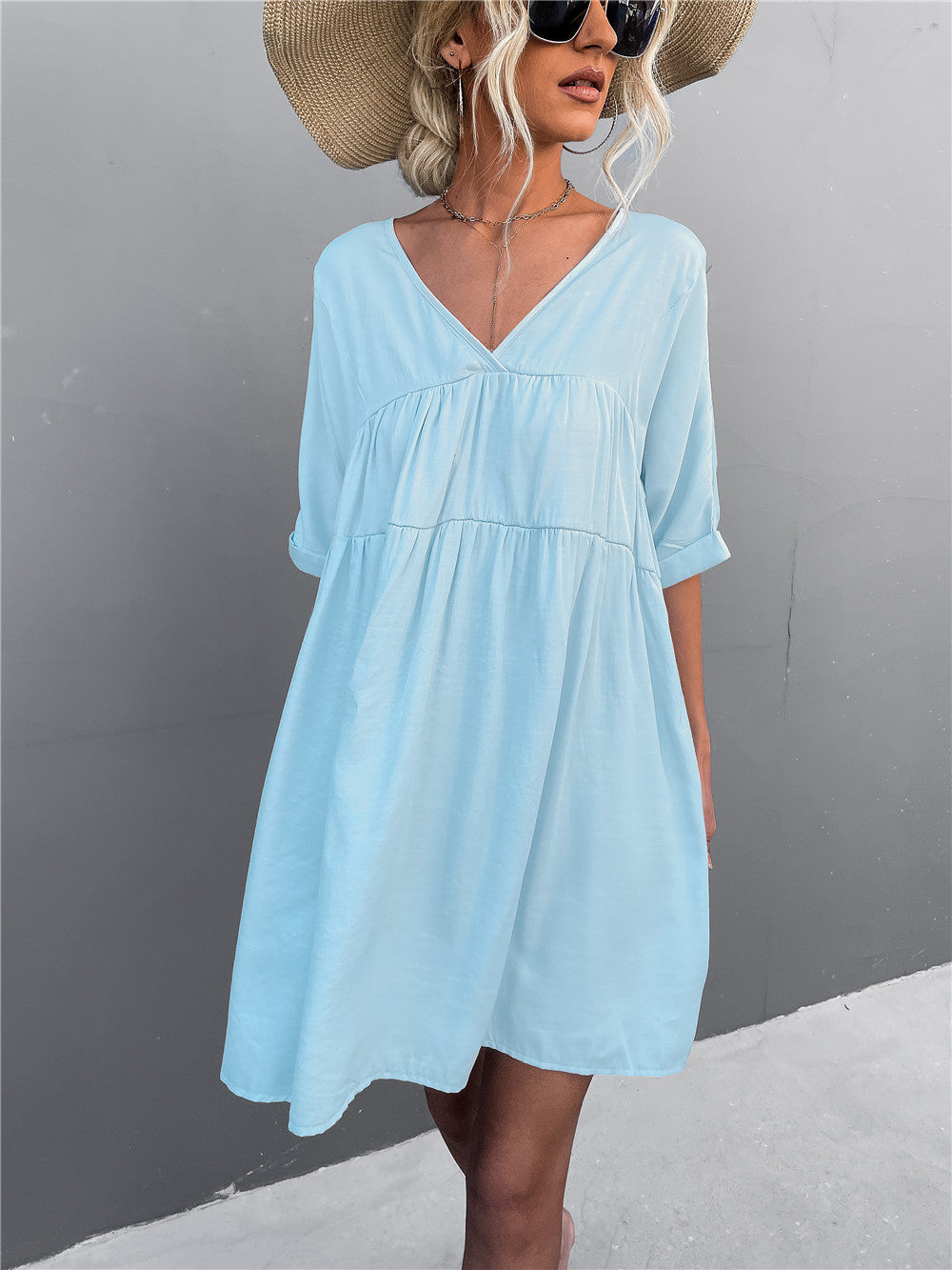 Cheers To Summer Pocketed Tassel Dress Ocean FINAL