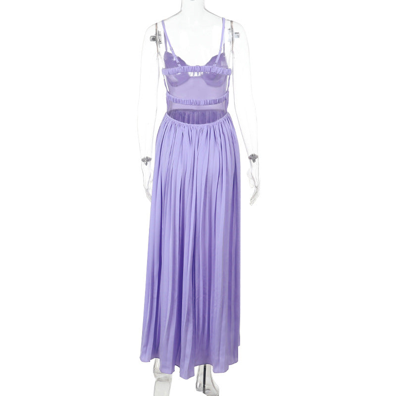 Wisteria Midi Dress Purple