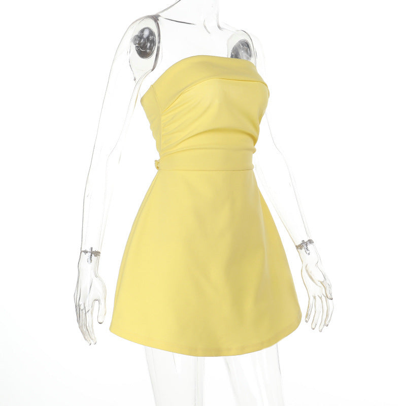Tansy Mini Dress Yellow
