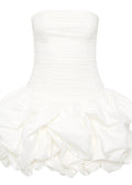Celeste Strapless Bubble Mini DressRuched Bodice Party Silhouette