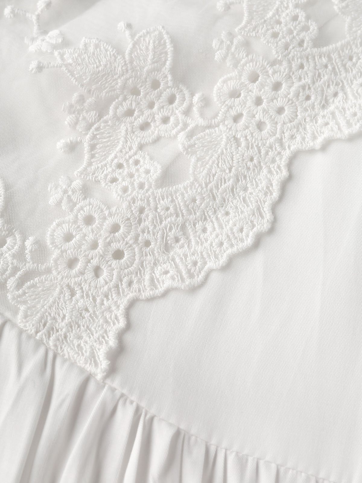 First Bloom Cotton Ruffle Maxi Dress Ivory