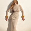 Bruna Maxi Dress Beige