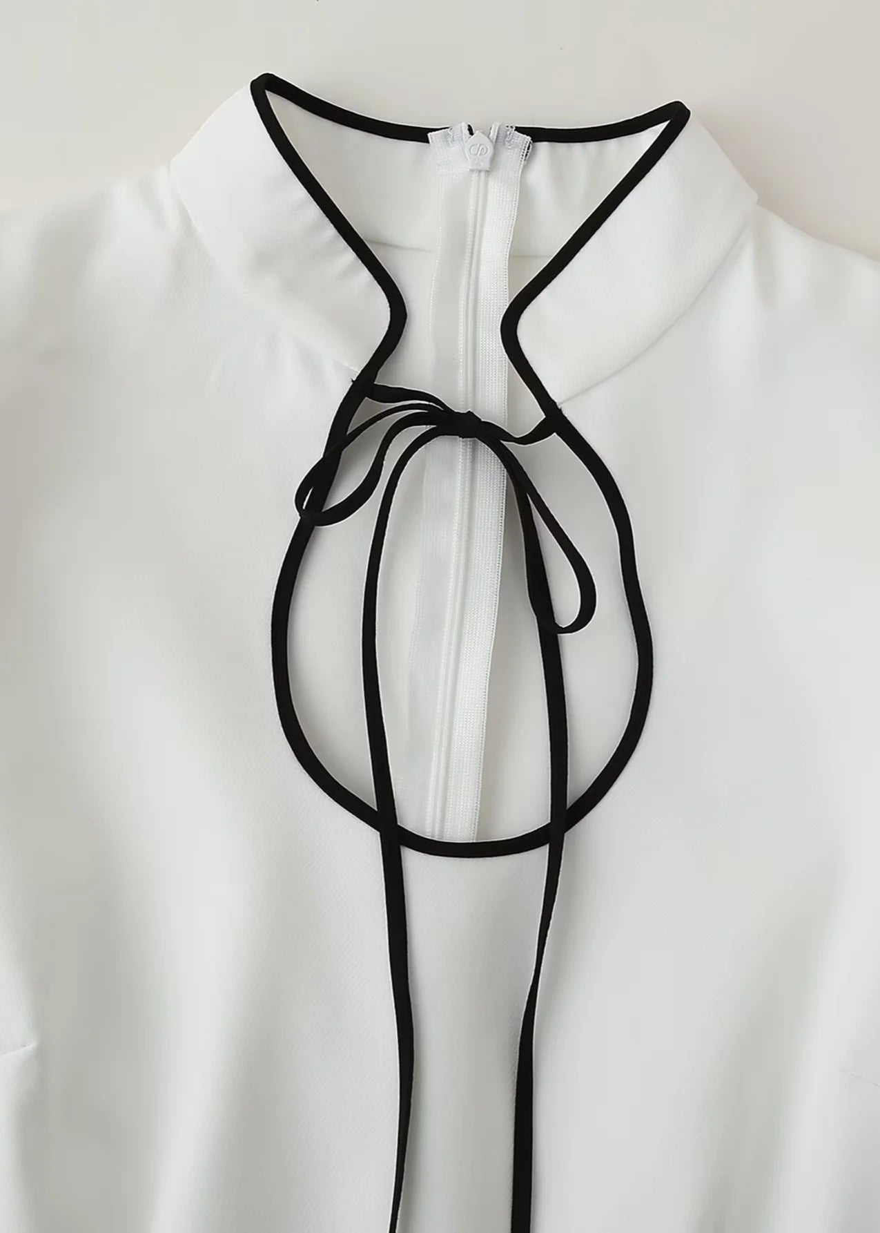 Elegant Bow Detail Fit and Flare Dress