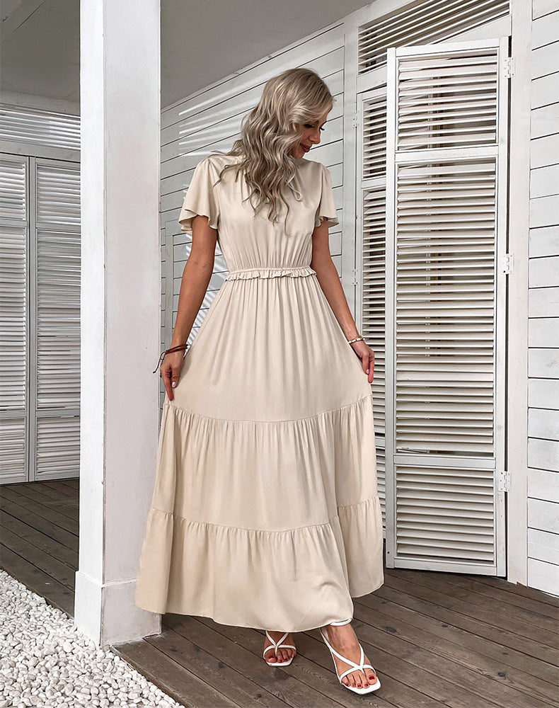 Bushwick Cotton Midi Dress Cream FINAL