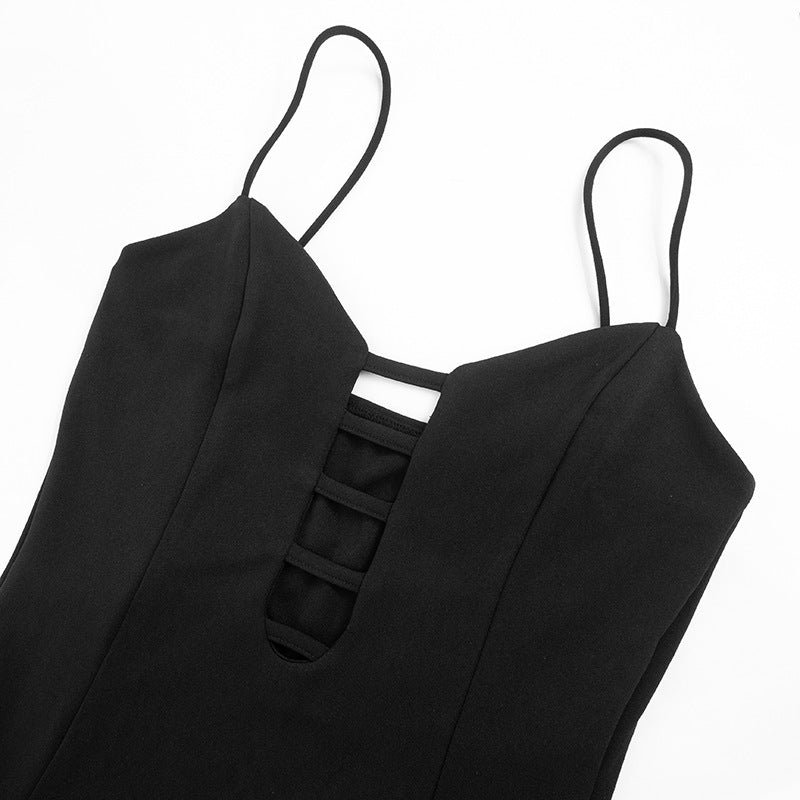 Monroe Slit Dress Black