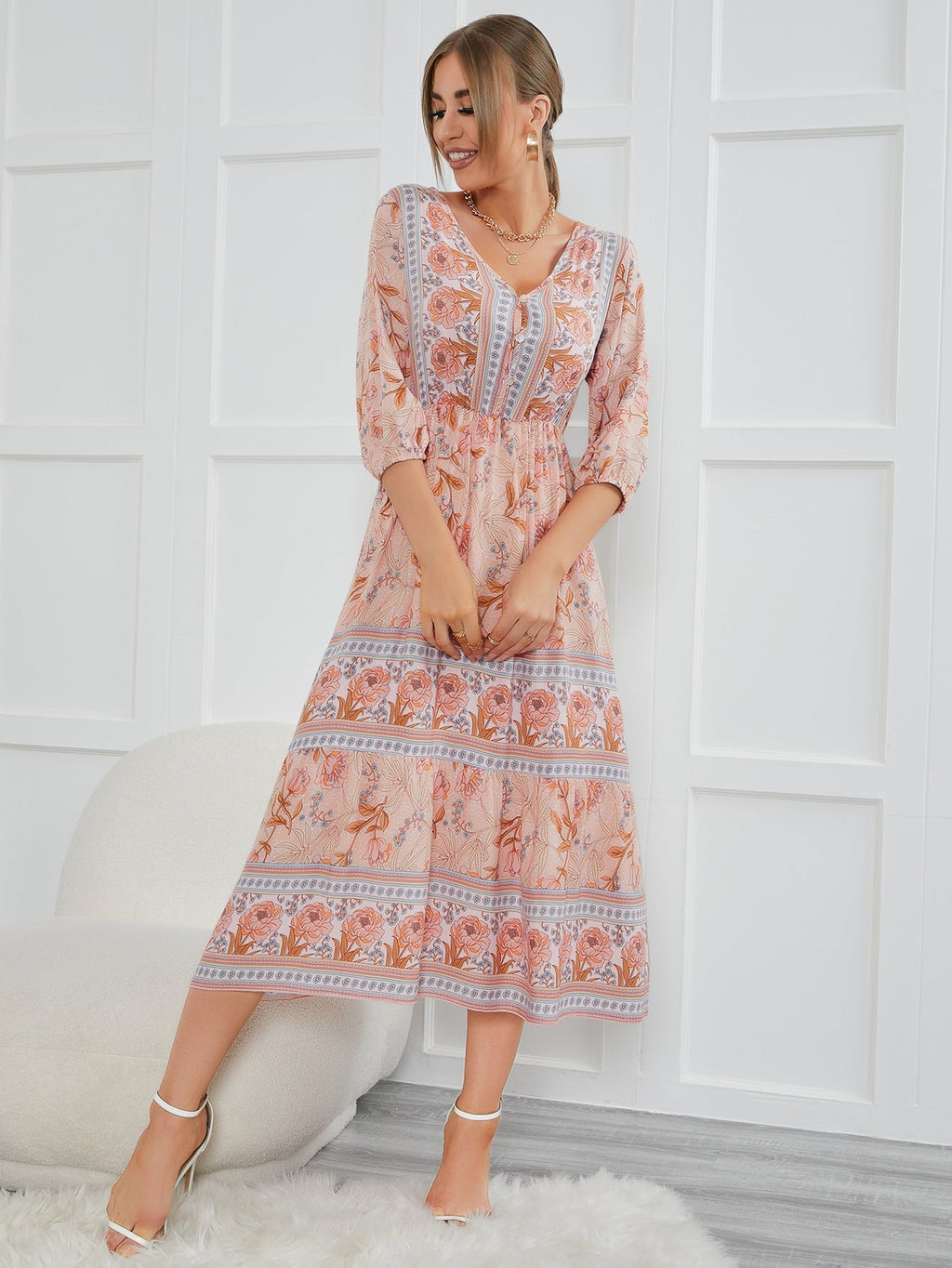 Citronella Adjustable Kimono Maxi Dress FINAL