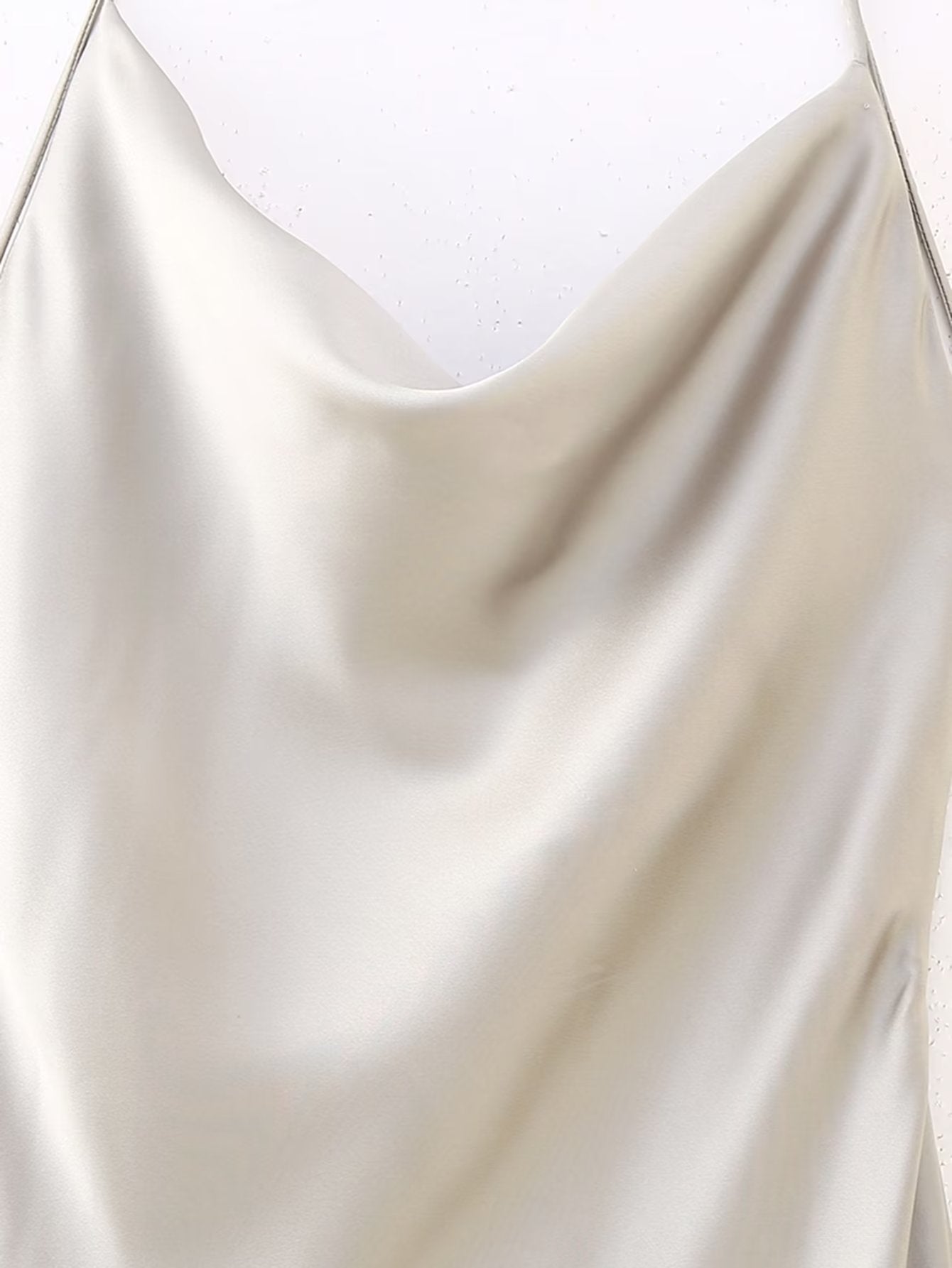 Love Letter Satin Cowl Neck Maxi Dress Black