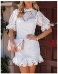 Champs lys������������es Embroidered Lace Dress