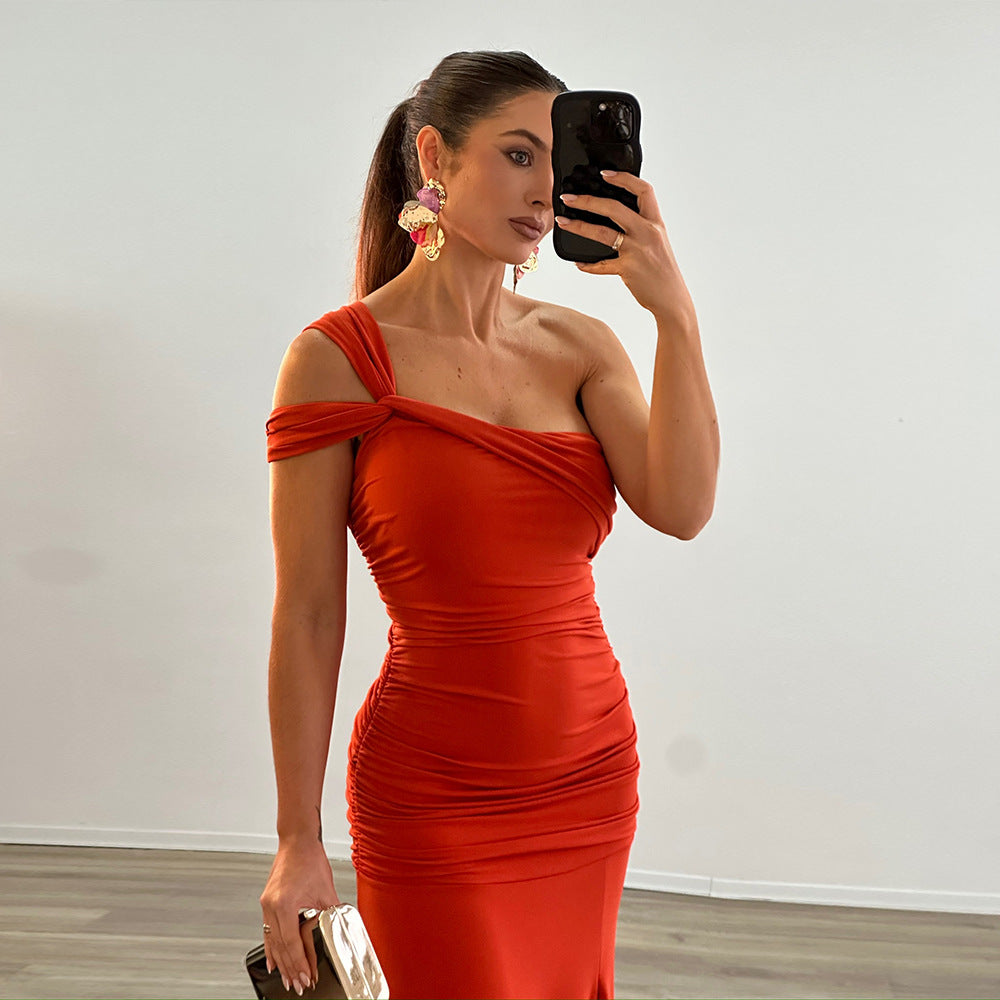 Elara Maxi Dress Orange