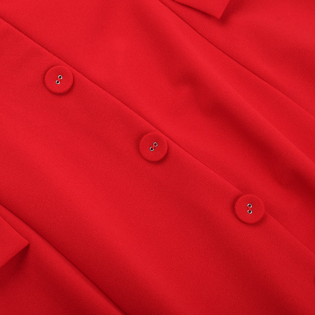 Carnes Midi Dress Red