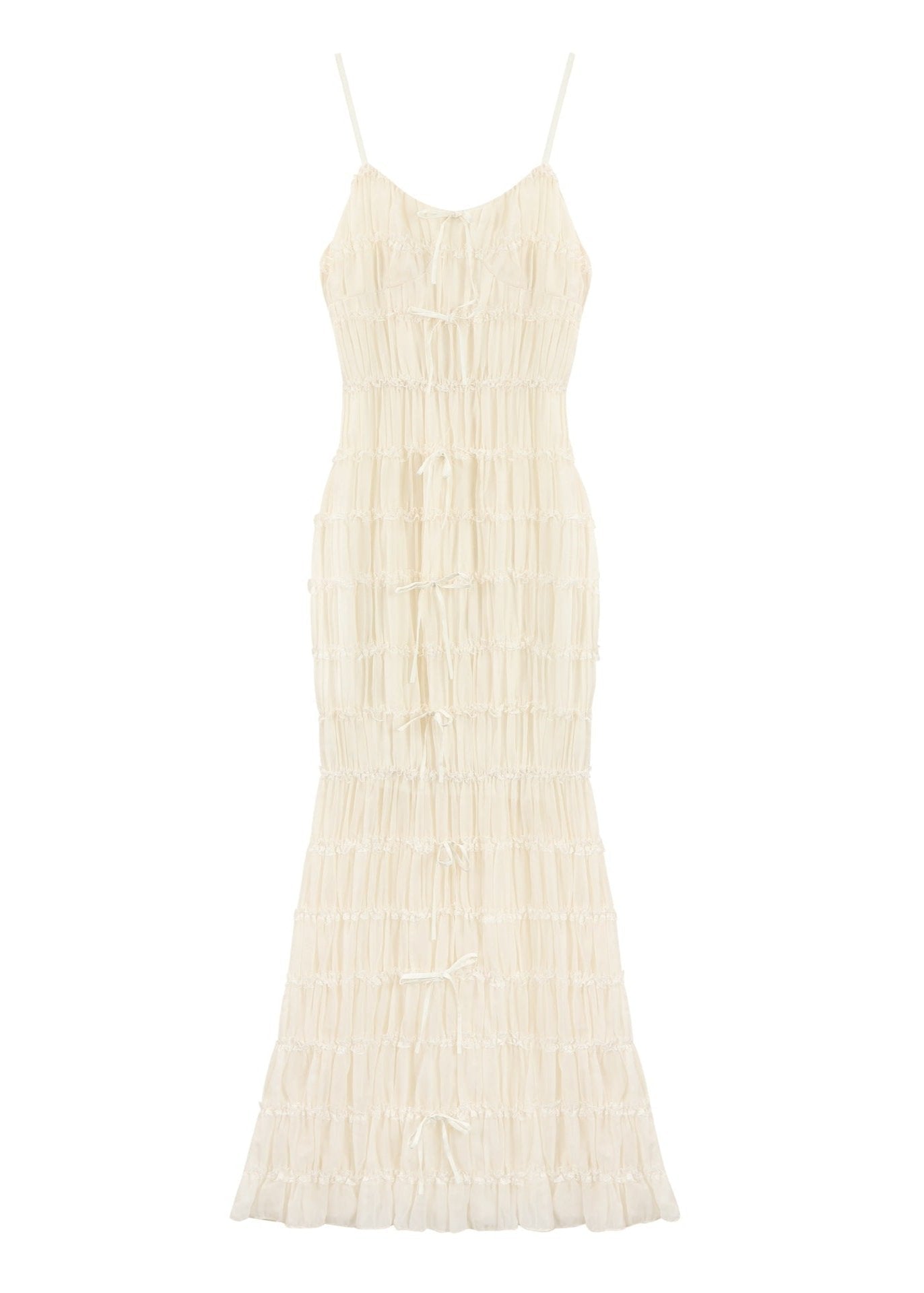 Siena TieRed Ruched Maxi Dress