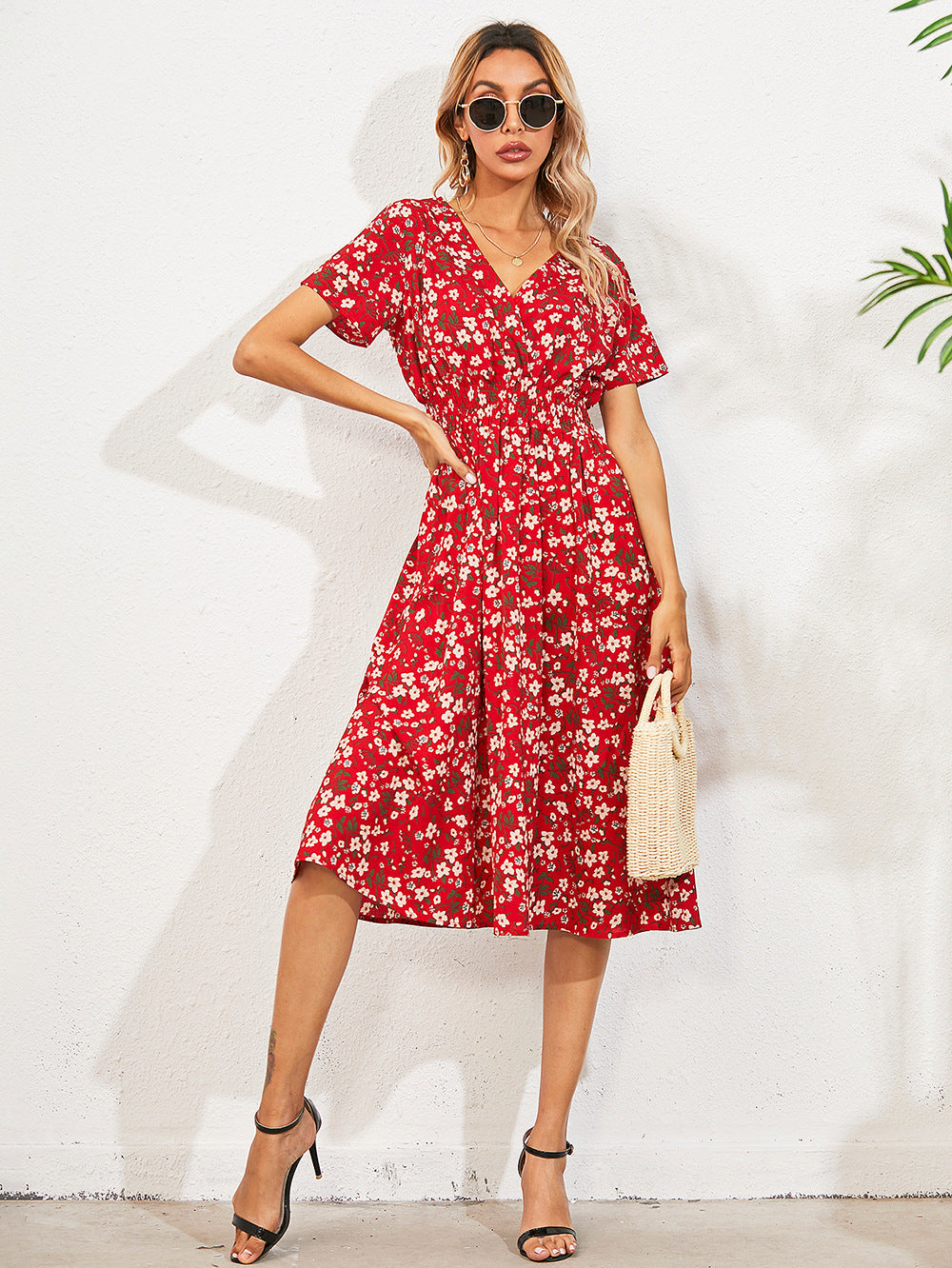 Theodora Floral Ruffle Mini Dress FINAL