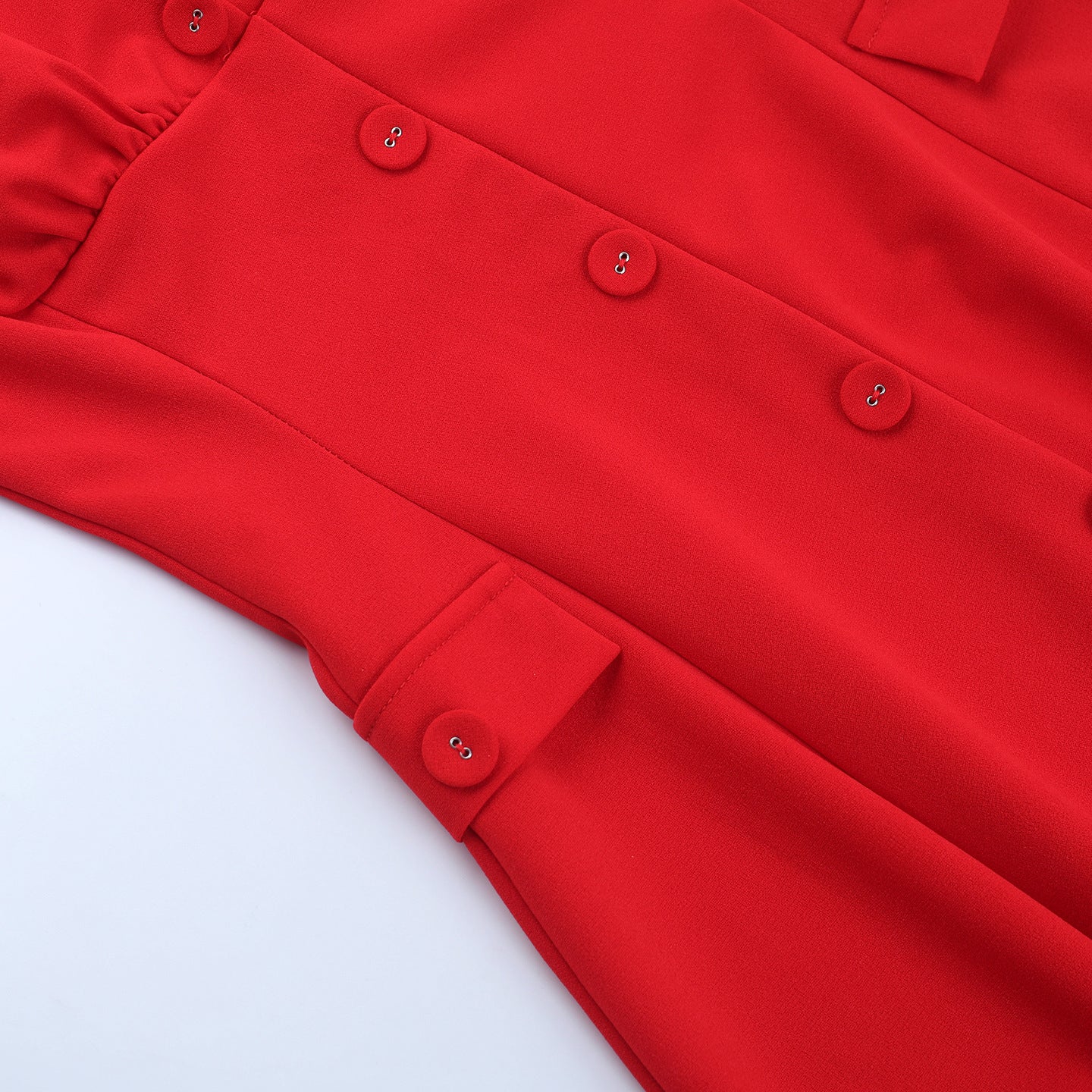 Carnes Midi Dress Red